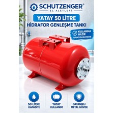 SCHUTZENGER 50 Litre Yatay Hidrafor Genleşme Tankı Kullanıma Havası Basılmış Su Motoruları Için Basınçlı Havalı Tank
