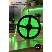 Yenilig 1 Adet CT-4483 10 Çip Şerit LED Iç Mekan Yeşil Işık – 12V Smd, 750 Lümen/metre, Esnek Dekoratif Aydınlatma, Strip LED