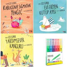 Masalperest Kabuğuna Sığmayan Yengeç+Evi Eriyen Kutup Ayısı+Yardımsever Kanguru/3 Kitap Set(Kalem Set Hd)