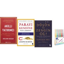 Epsilon Yayınevi Akıllı Yatırımcı + Parayı Kendine Nasıl Çekersin ? + Düşün ve Zengin Ol 3 Kitap Kalem Set Hd