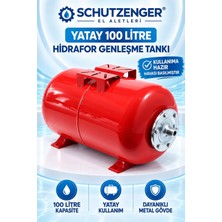SCHUTZENGER 100 Litre Yatay Hidrafor Genleşme Tankı Kullanıma Havası Basılmış Su Motoruları Için Basınçlı Havalı Tank