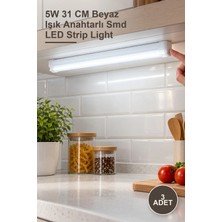 Yenilig 3 Adet CT-2466B T5 Ledli Bant Armatür CT-2466 – 5W 31 cm Beyaz Işık Anahtarlı Smd LED Strip Light