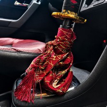 Belirtilmemiş Kırmızı Vites Kılıfı – Manuel-Otomatik Araçlar Için, Evrensel Uyumlu, 1. Kalite Dekoratif Vites Kaplama (Japon Stil)
