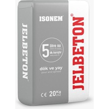 İsonem Isonem Jelbeton Gri 20 kg – Çimento Esaslı Kendiliğinden Yayılan Renkli Zemin Kaplama Harcı
