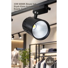 Yenilig 3 Adet Venüs LED Ray Spot Armatür CT-5315/CT-5315B – 33W 6000K Beyaz Işık Siyah Kasa Ayarlanabilir Başlık Track Light
