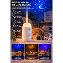 Teknoşık Romantik Atmosfer Için Ay Yıldız Projeksiyonlu Gece Lambası