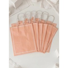 Aybaş Kağıtçılık 1. Kalite 25X12X31 cm (12 Adet) Turuncu Renk Kağıt Çanta, Hediye Poşeti, Kına, Düğün, Nişan, Doğum Günü Çantası