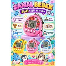 Brother Toys Eğitici Sanal Bebek Anahtarlık, 168 Farklı Hayvan Dijital Evcil Hayvan Renkli ve Şık Tasarım