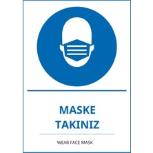 Ti Play Hastane Maske Takınız Pvc Isg Levha 21X30CM