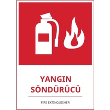 Ti Play Hastane Yangın Söndürücü Pvc Isg Levha 21X30CM