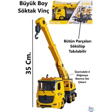 Brother Toys Dev Boy Sök Tak Vinç Oyuncak Söktak 35 Cm. Inşaat Aracı