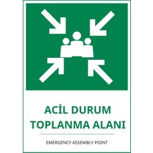 Ti Play Hastane Acil Durum Toplanma Alanı Pvc Isg Levha 21X30CM