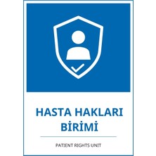 Ti Play Hastane Hasta Hakları Birimi Pvc Isg Levha 21X30CM