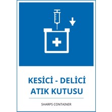 Ti Play Hastane Kesici - Delici Atık Kutusu Pvc Isg Levha 21X30CM