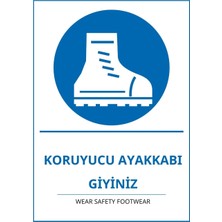Ti Play Hastane Koruyucu Ayakkabı Giyiniz Pvc Isg Levha 35X50CM