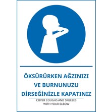 Ti Play Hastane Öksürürken Ağzınızı ve Burnunuzu Dirseğinizle Kapatınız Pvc Isg Levha 50X70CM