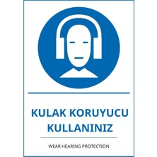 Ti Play Hastane Kulak Koruyucu Kullanınız Pvc Isg Levha 21X30CM