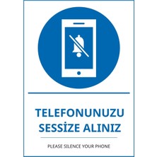 Ti Play Hastane Telefonunuzu Sessize Alınız Pvc Isg Levha 50X70CM