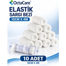 Octacare Elastik Sargı Bezi 10 cm x 4m 10 Adet