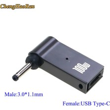 Belirtilmemiş 100 W USB Tip C Hızlı Şarj Adaptörü Fiş Konnektörü Evrensel USB C Laptop Dönüştürücü 3011