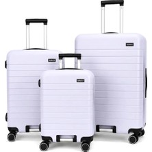 Away Prime Model 3’lü Kabin Boy + Orta Boy + Büyük Boy Pastel Gri Seti