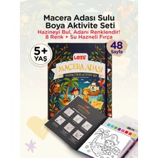 Sulu Boya Boyama Kitabı & Aktivite Seti – Macera Adası | Let's