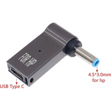 Belirtilmemiş 100 W USB Tip C Hızlı Şarj Adaptörü Fiş Konnektörü Evrensel USB C Laptop Dönüştürücü 45X30-HP
