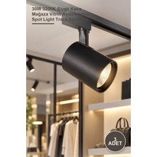 Yenilig 3 Adet Ray Spot Armatür CT-5334G – 30W 3200K Siyah Kasa Mağaza Vitrin Aydınlatması Spot Light Track Spotlight