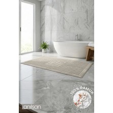 Anılsan Zivra %100 Pamuk Ayak Havlusu - Antrasit 60x130, 690 Gr