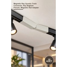Yenilig 10 Adet CT-9873B CT-9873 I/l Ek ve L Dönüş Parçası – Magnetic Ray Uyumlu Track Connector, Ray Bağlantı Parçası, Magnetic Rail Adapter