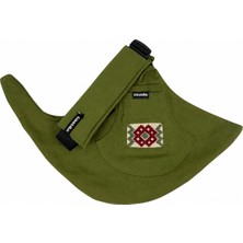 Haki Helvacı Kilim x Tinytrek Yan Sling | Ergonomik Çocuk Taşıyıcı 10AY-4YAŞ' (Max 18KG)