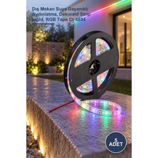 Yenilig 5 Adet Üç Çip Rgb Şerit LED – Dış Mekan Suya Dayanıklı Aydınlatma, Dekoratif Strip Light, Rgb Tape CT-4534