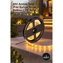 Yenilig 1 Adet CT-4492 Üç Çip Dış Mekan Silikonlu Şerit LED – 12V Amber Smd IP44 Bahçe Teras Balkon LED Strip