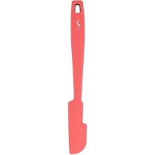 Lurch - Platin Silikon Mini Hamur Kazıyıcı 26 cm Somon - Yanmaz, Yapışmaz, Bükülmez, Çizmez, Tat ve Koku Bırakmaz - 240065