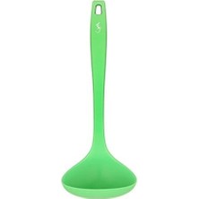 Lurch - Platin Silikon Çorba Kepçesi 28 cm Yeşil - Yanmaz, Yapışmaz, Bükülmez, Çizmez, Tat ve Koku Bırakmaz - 240092