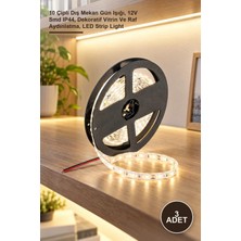 Yenilig 3 Adet CT-4488 Şerit LED – 10 Çipli Dış Mekan Gün Işığı, 12V Smd IP44, Dekoratif Vitrin ve Raf Aydınlatma, LED Strip Light