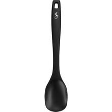 Lurch - Platin Silikon Yemek Kaşığı 28 cm Siyah - Yanmaz, Yapışmaz, Bükülmez, Çizmez, Tat ve Koku Bırakmaz - 240601