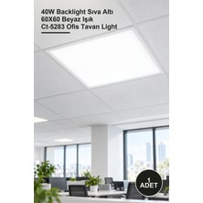 Yenilig 1 Adet CT-5283B LED Panel Armatür – 40W Backlight Sıva Altı 60X60 Beyaz Işık CT-5283 Ofis Tavan Light