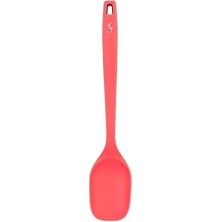 Lurch - Platin Silikon Servis Kaşığı 33,5 cm Somon - Yanmaz, Yapışmaz, Bükülmez, Çizmez, Tat ve Koku Bırakmaz - 240074