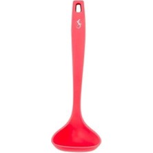 Lurch - Platin Silikon Sos Kepçesi 28 cm Somon - Yanmaz, Yapışmaz, Bükülmez, Çizmez, Tat ve Koku Bırakmaz - 240075