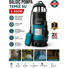 Tricraft 400W Dalgıç Temiz Su Pompası