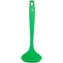 Lurch - Platin Silikon Sos Kepçesi 28 cm - Yeşil - Yanmaz, Yapışmaz, Bükülmez, Çizmez, Tat ve Koku Bırakmaz - 240095