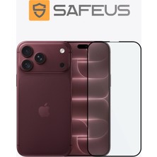 Safeus iPhone 18 Pro Max Tam Kaplayan Ekran Koruyucu Cam