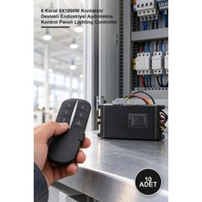 Yenilig 10 Adet CT-9151 Aydınlatma Kumandası – 6 Kanal 6X1000W Kontaktör Destekli Endüstriyel Aydınlatma Kontrol Paneli Lighting Controller