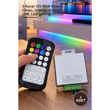 Yenilig 1 Adet CT-9150 Rgb Kumanda – 3 Kanal 12V Rgb Kontrol Cihazı, Uzaktan Kontrol 20M, LED Şerit Controller