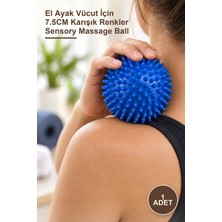 Yenilig 1 Adet Duyu Uyarıcı Dikenli Masaj Topu – El Ayak Vücut Için 7.5cm Karışık Renkler Sensory Massage Ball