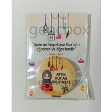 Genç Box Artık Kur'an Okuyorum  - Kız Çocuk Kartlı Paket (20 Adet-Turuncu Renk)