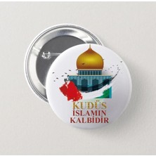 Genç Box Kudüs Islamın Kalbidir- Iğneli Rozet (2 Adet)