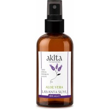 Akita Doğal Aloe Vera Lavanta Suyu (Yatıştırıcı Tonik) Cam Şişe 100mL