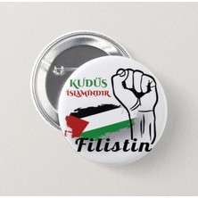 Genç Box Kudüs Islamındır (Filistin) - Iğneli Rozet (2 Adet)